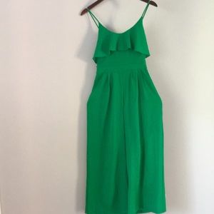 Gianni Bini Gorgeous Green grass color jumpsuit XS
